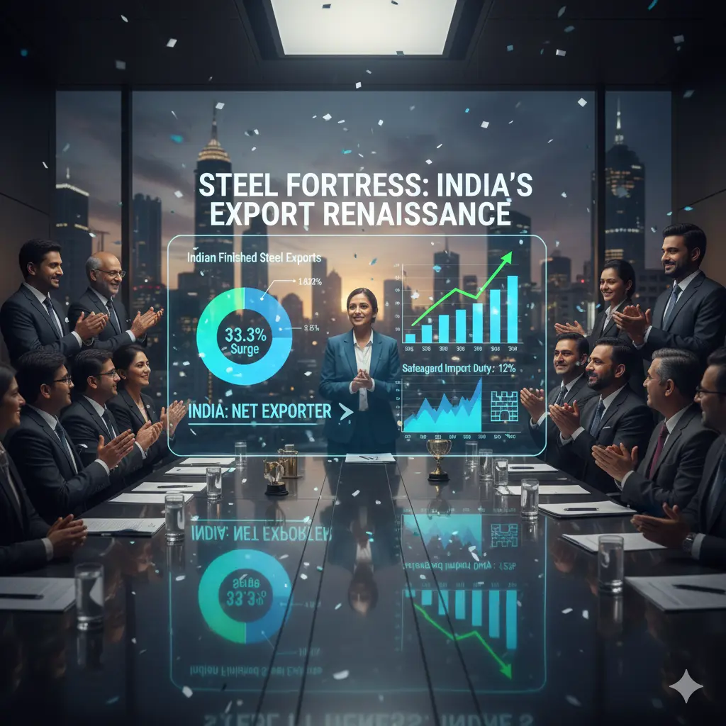 India's Steel Exports Surge by Over 30% in Recent Months, Government Data Reveals