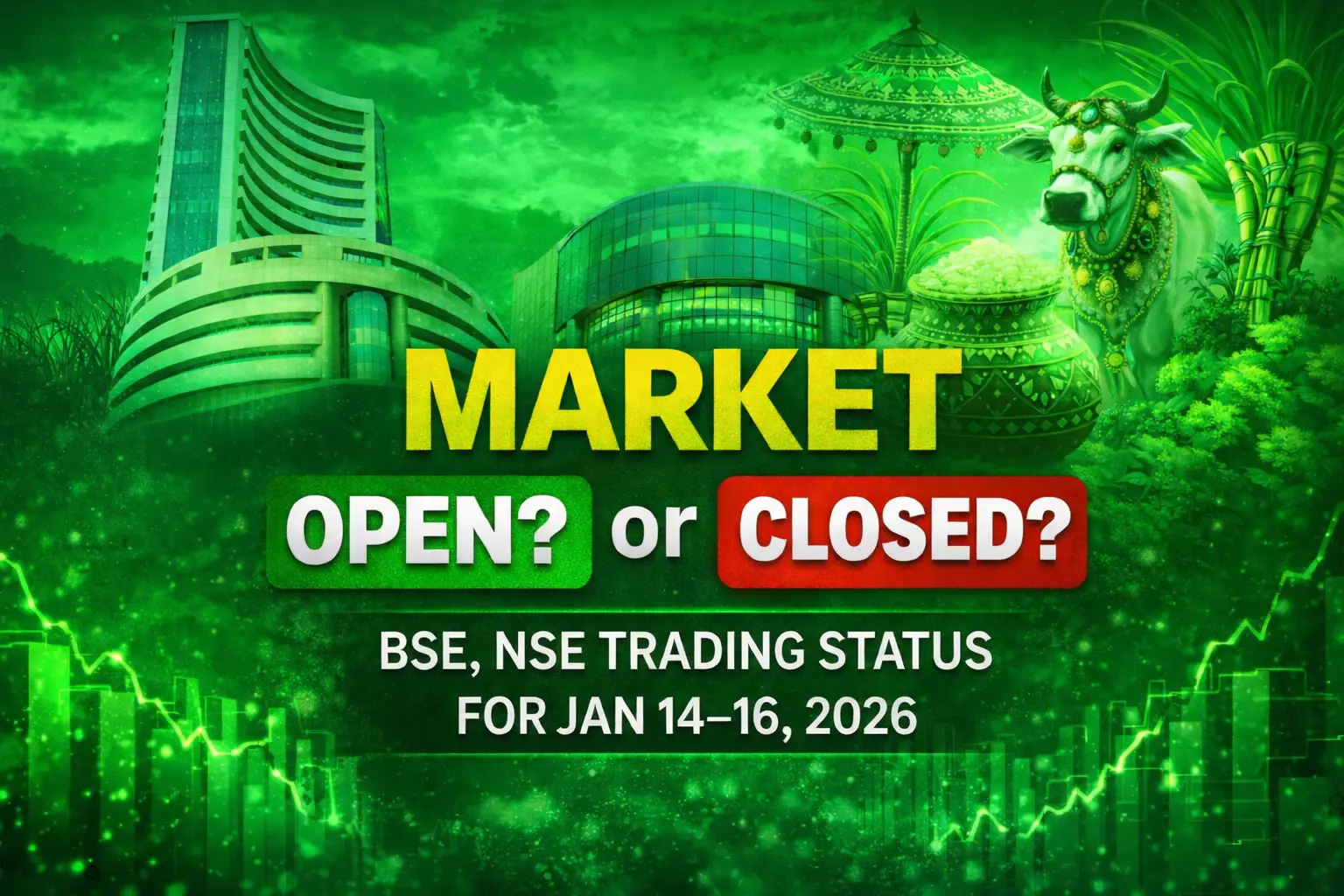 Is Stock Market Open or Closed on Jan 14, 15, 16? BSE, NSE Status Explained