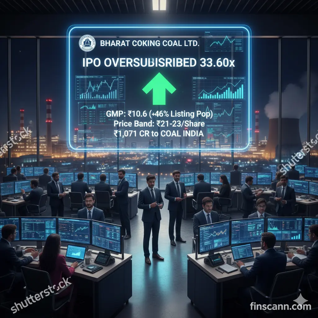 Bharat Coking Coal's IPO Sees Massive Demand with 33.67x Subscription Rate