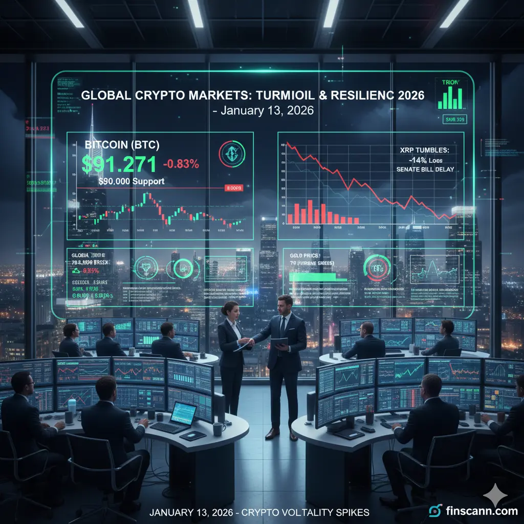 Crypto Markets Under Pressure: Bitcoin Defends $90K Amid Legislative Delays and Geopolitical Shocks
