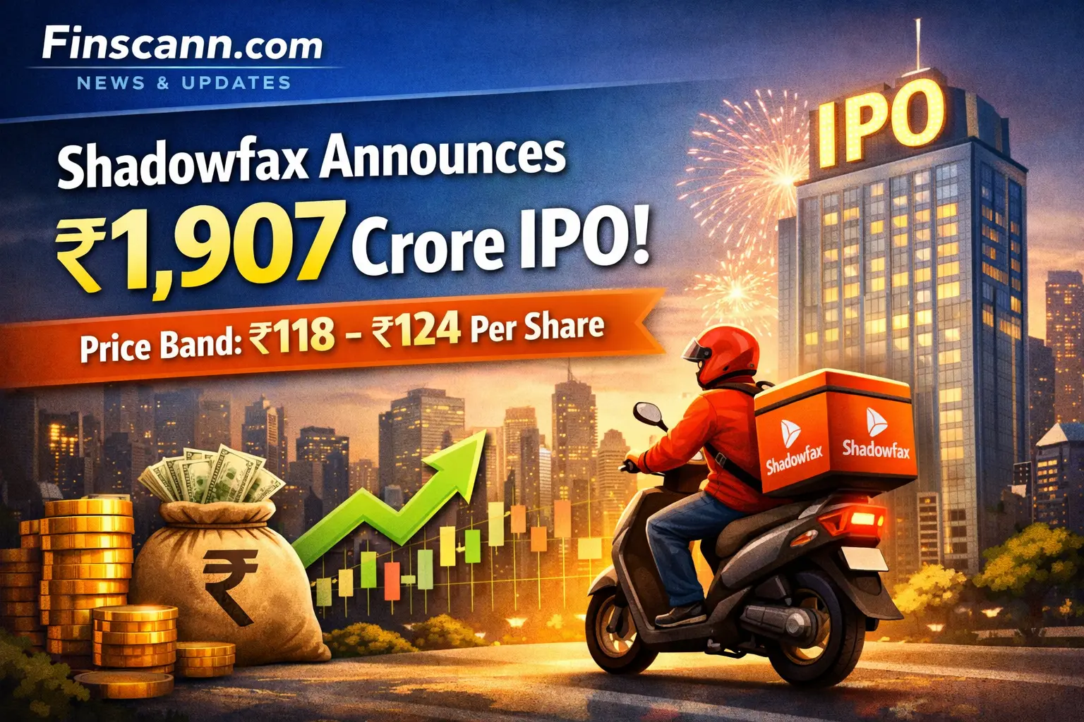 Shadowfax Gears Up for ₹1,907 Crore IPO: Price Band Set at ₹118-₹124, Opens January 20, 2026