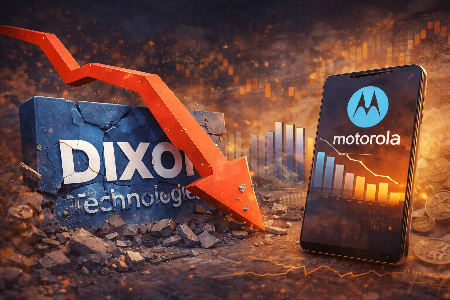 Dixon Technologies Faces Decline Amid Client Volume Drop and Increased Outsourcing