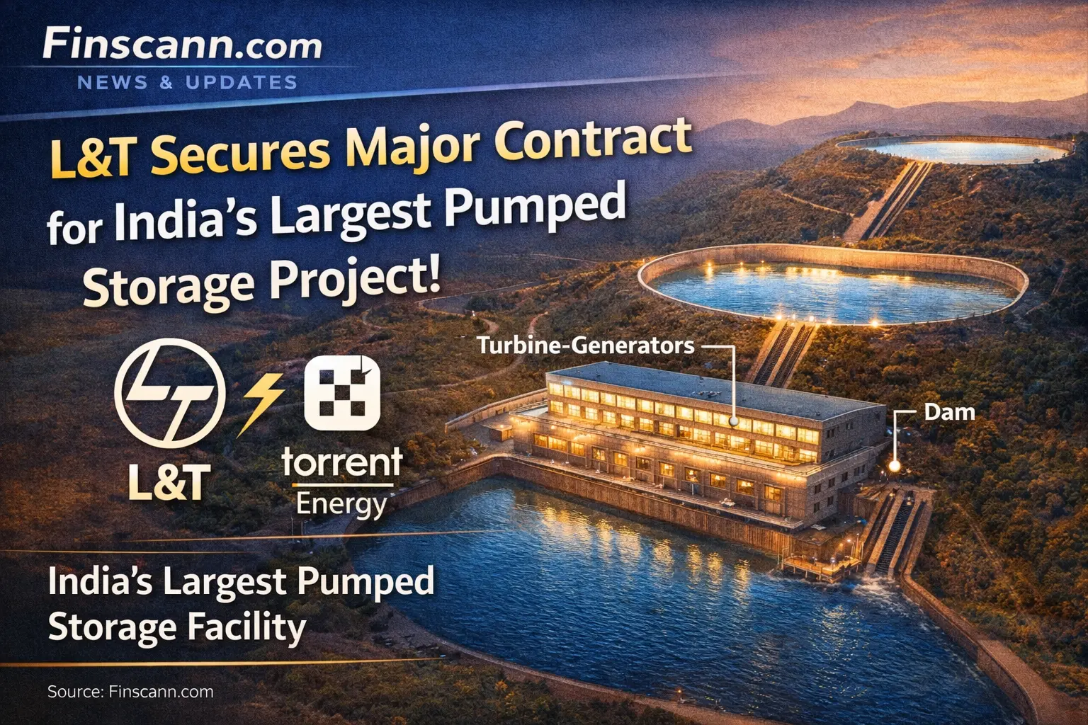 L&T Secures Major Contract for India's Largest Pumped Storage Project from Torrent Energy