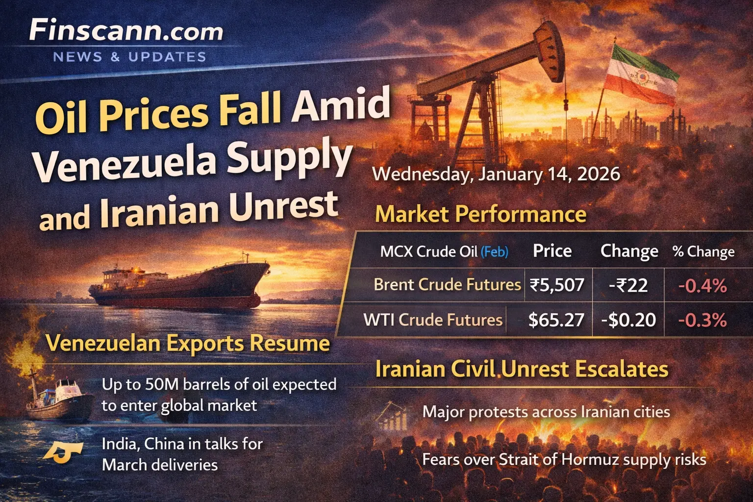Crude Oil Prices Retreat After Recent Gains Amid Supply Concerns