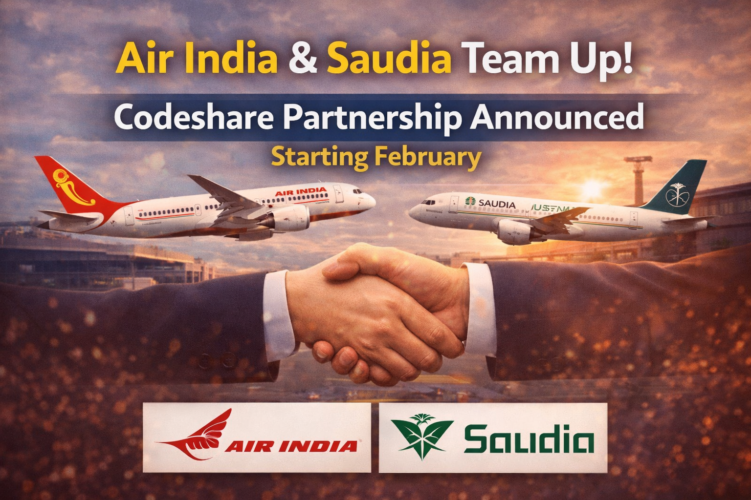 Air India and Saudia Join Forces to Enhance Travel Options with New Codeshare Agreement