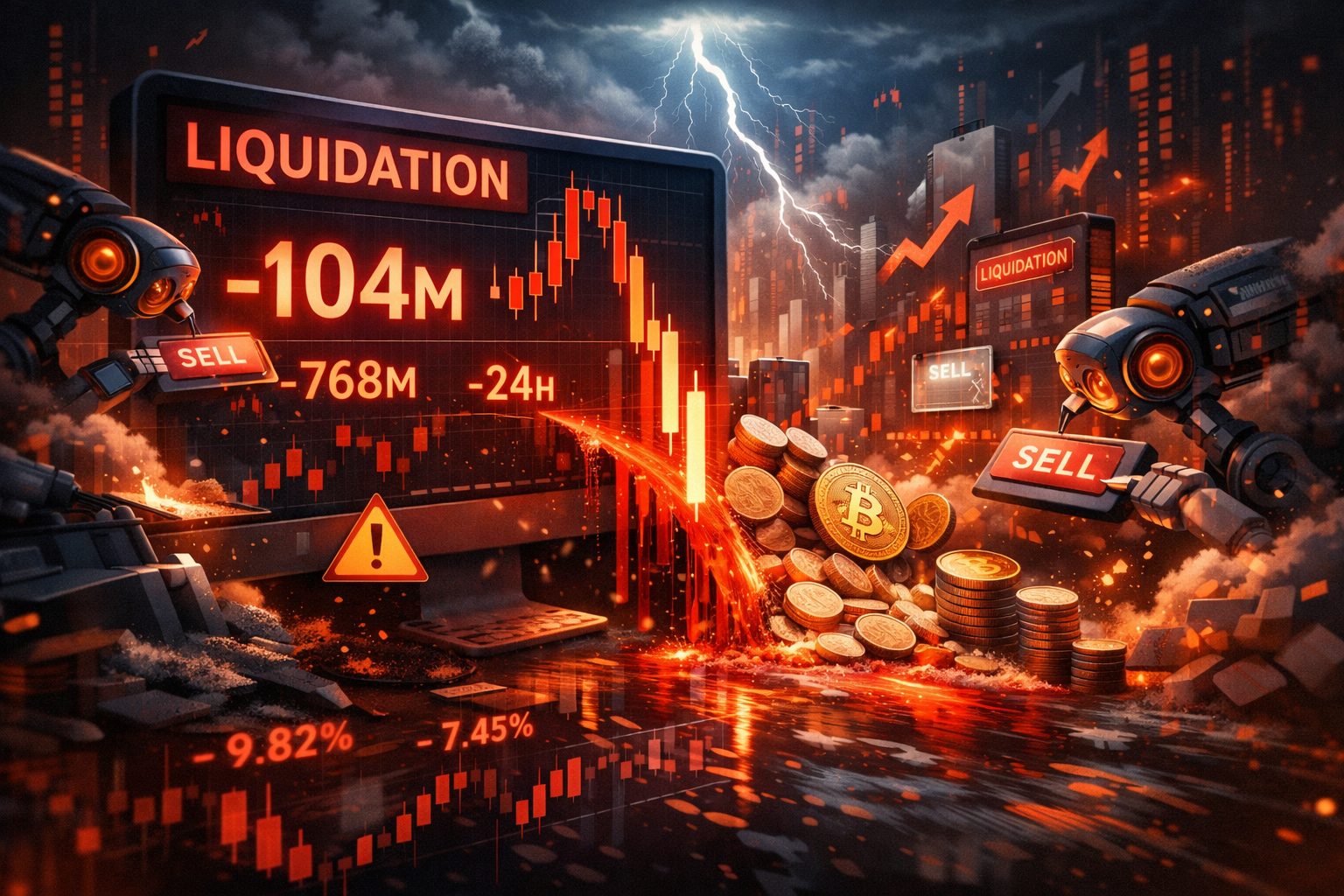 When Leverage Bites Back: Inside Crypto’s $104 Million Liquidation Shock and the Anatomy of a Deleveraging Spiral