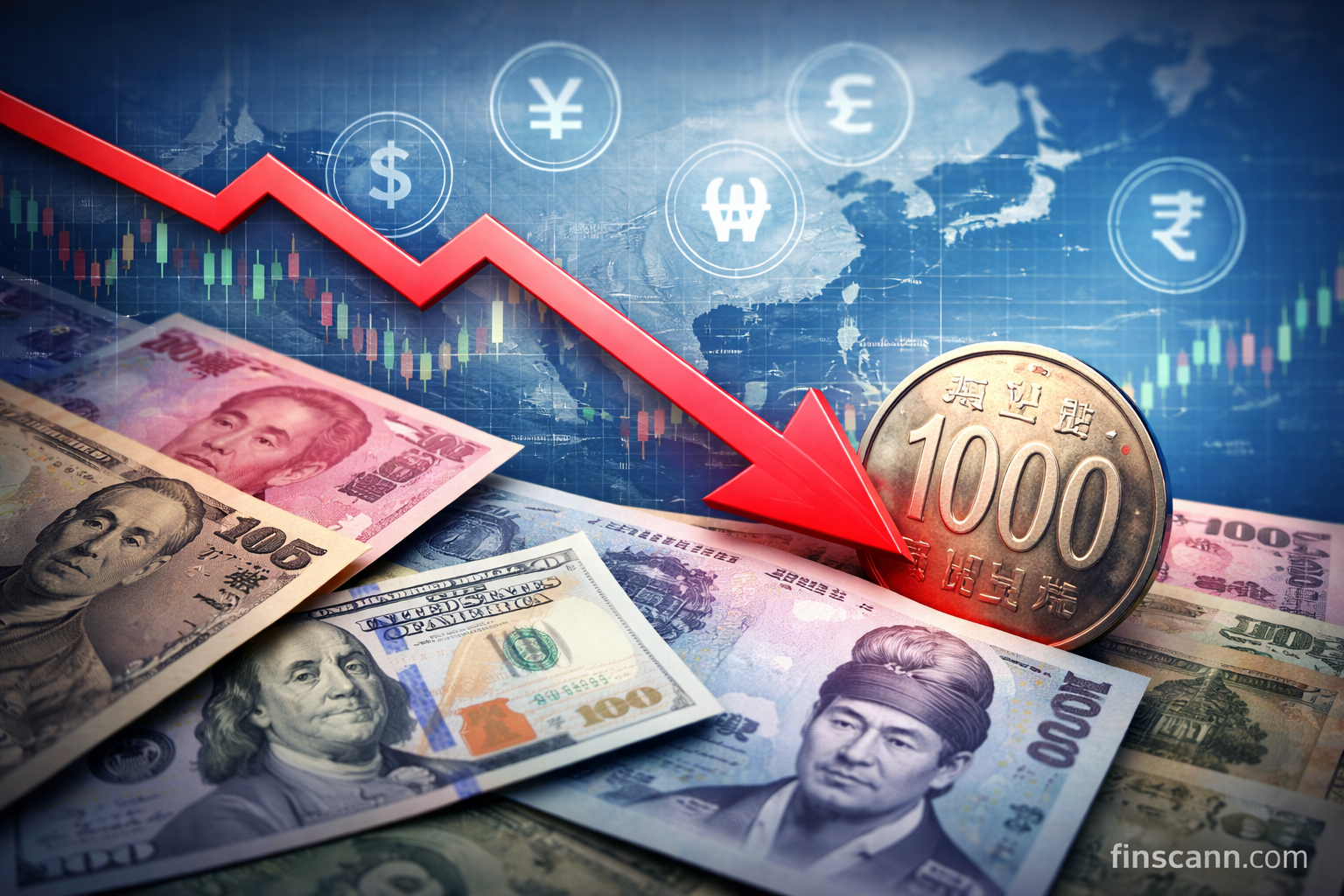 Asian Currency Movements Remain Steady; Notable Decline in South Korean Won