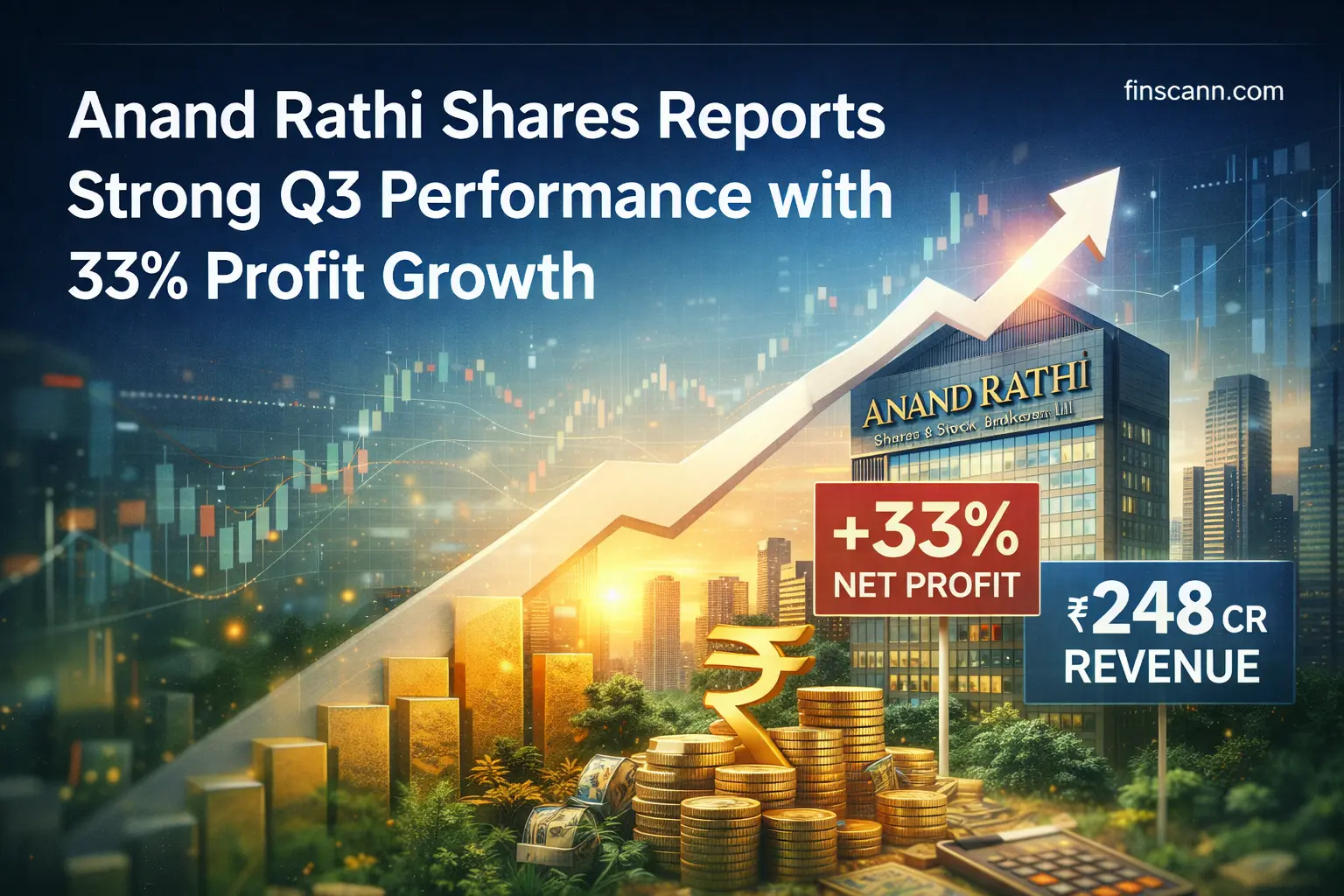 Anand Rathi Shares Reports Strong Q3 Performance with 33% Profit Growth