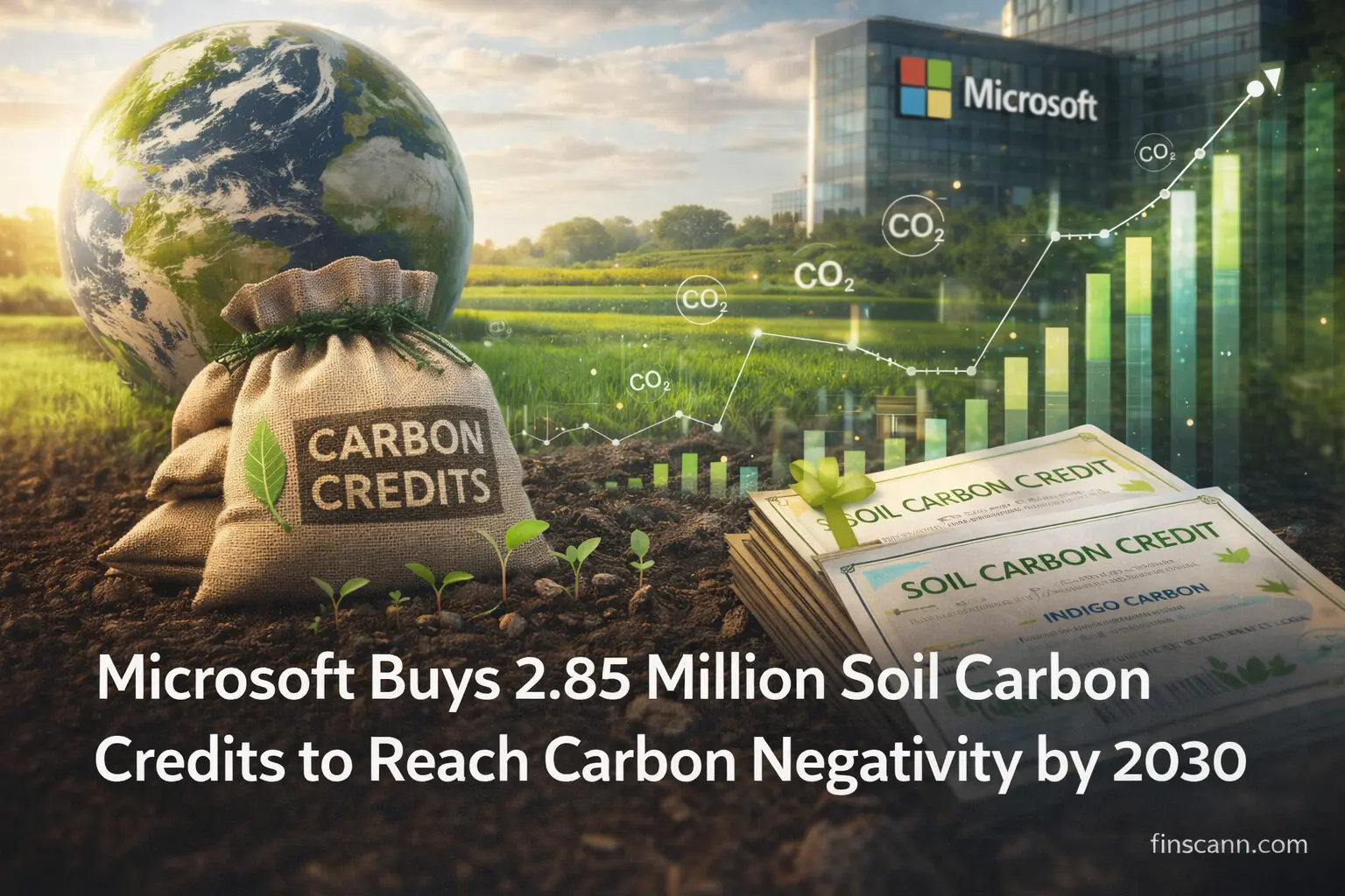 Microsoft Partners with Indigo Carbon in Landmark Soil Credit Acquisition to Achieve 2030 Sustainability Goals