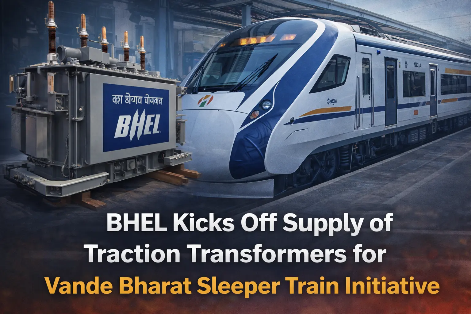 BHEL Kicks Off Supply of Traction Transformers for Vande Bharat Sleeper Train Initiative
