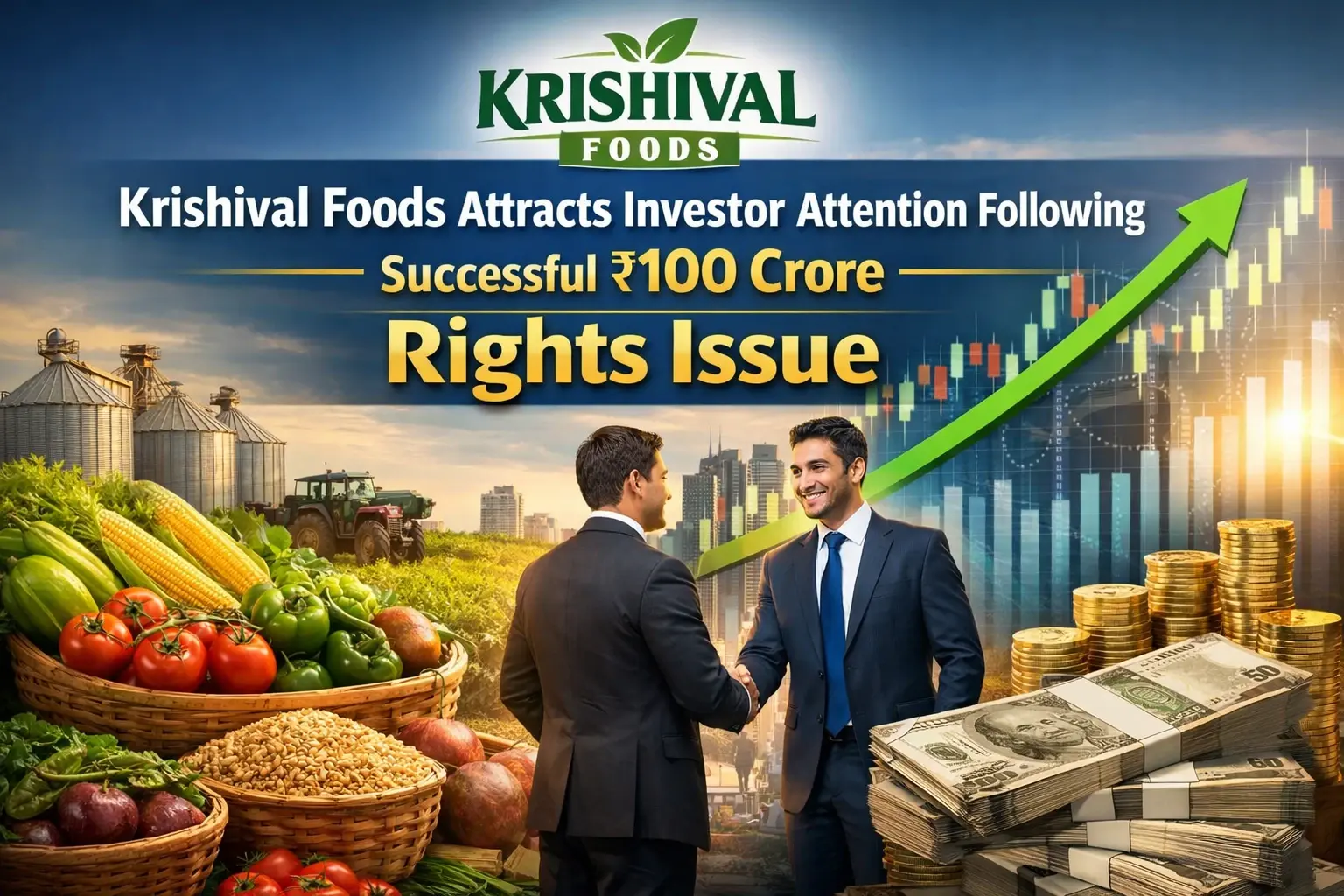 Krishival Foods Attracts Investor Attention Following Successful ₹100 Crore Rights Issue