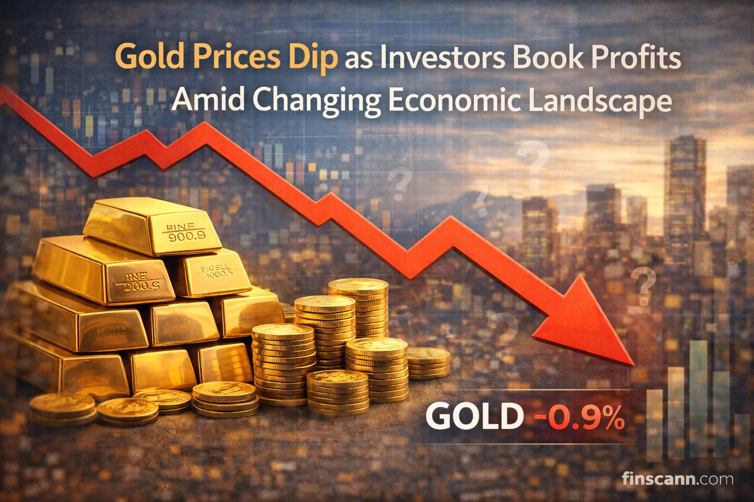 Gold Prices Dip as Investors Book Profits Amid Changing Economic Landscape