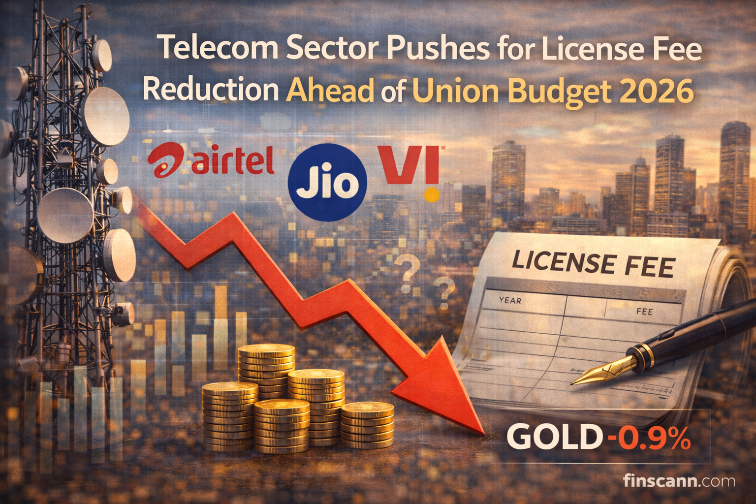 Telecom Sector Pushes for License Fee Reduction Ahead of Union Budget 2026