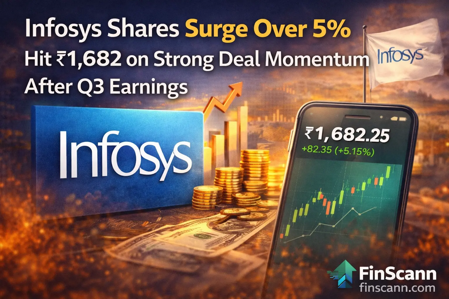 Infosys Shares Surge Over 5% Following Strong Q3 Earnings Report