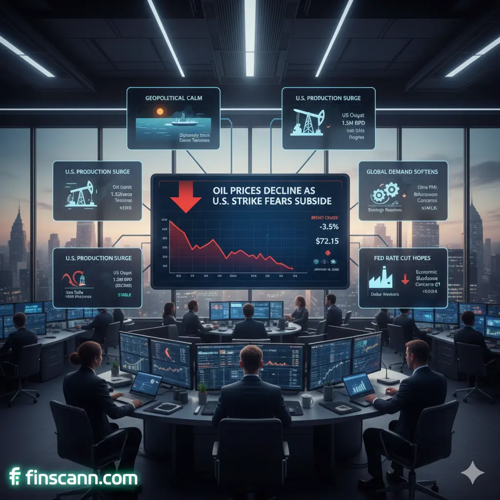 Oil Prices Decline as U.S. Strike Fears Subside, What’s Driving the Change?