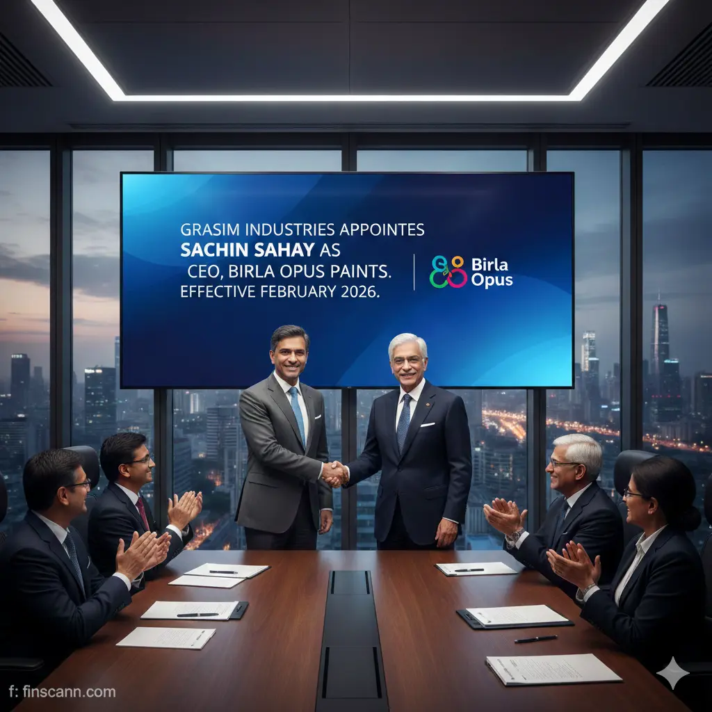 Grasim Industries Appoints Sachin Sahay as CEO of Birla Opus Paints Starting February 2026