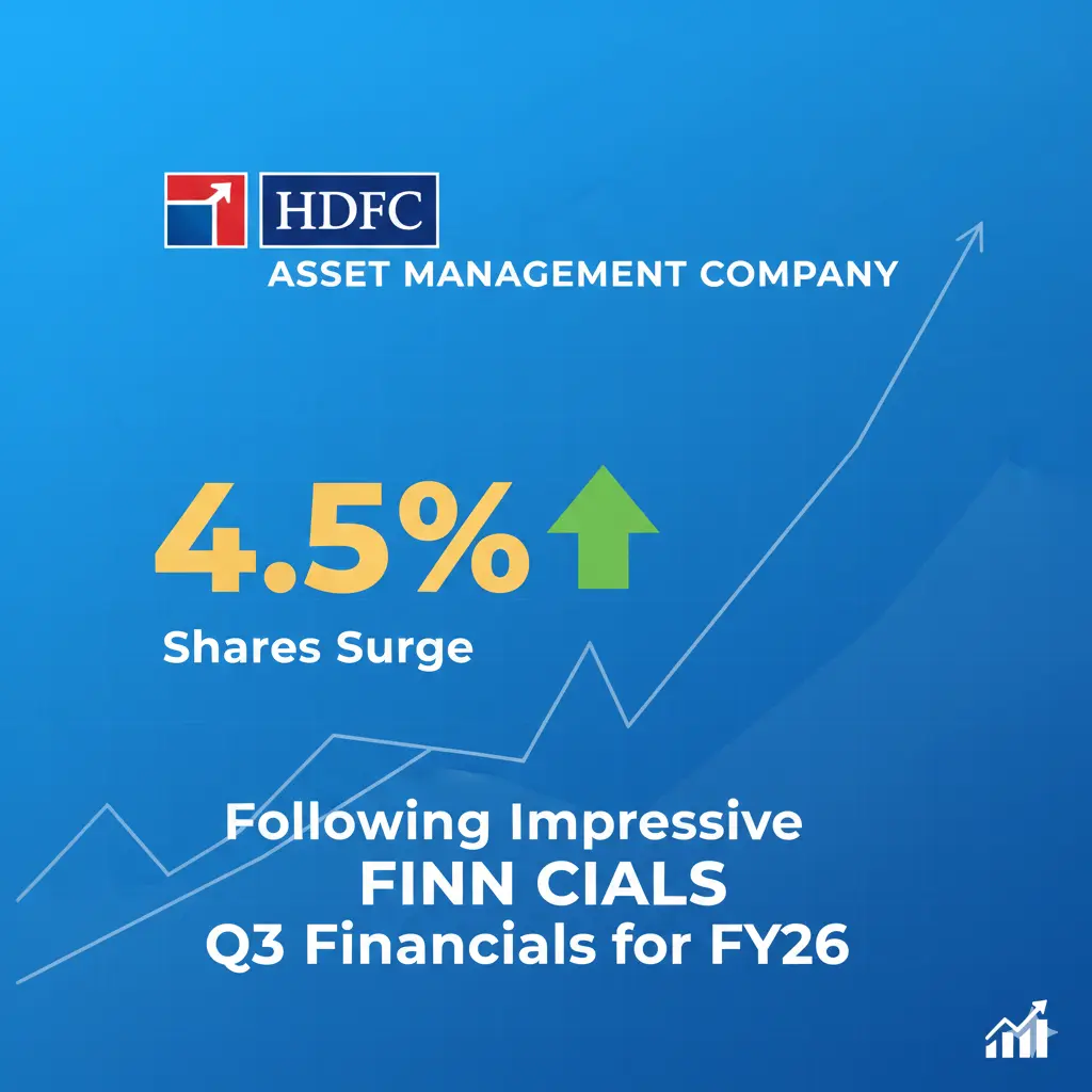 HDFC AMC Shares Surge 4.5% Following Impressive Q3 Financials for FY26