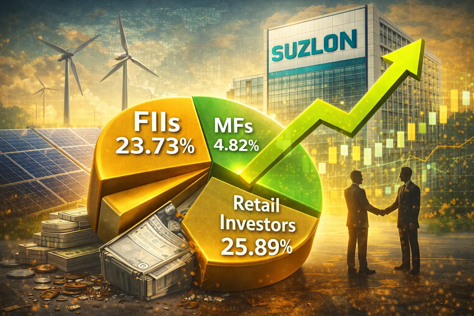 Foreign Investors Boost Stake in Suzlon Energy to 23.73% in Latest Quarter