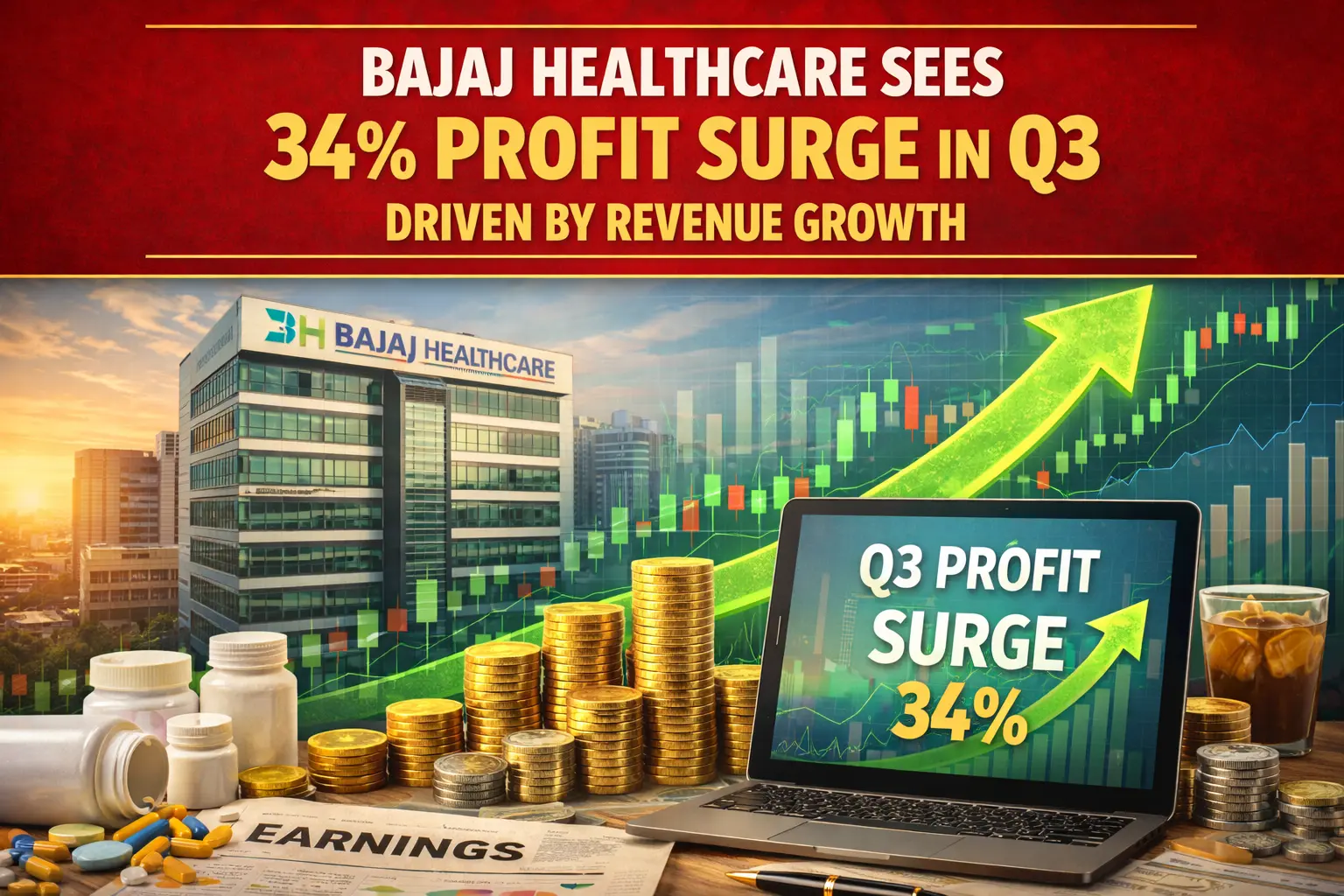 Bajaj Healthcare Sees 34% Profit Surge in Q3 Driven by Revenue Growth