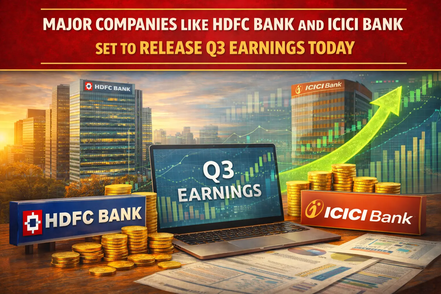 Major Companies Like HDFC Bank and ICICI Bank Set to Release Q3 Earnings Today