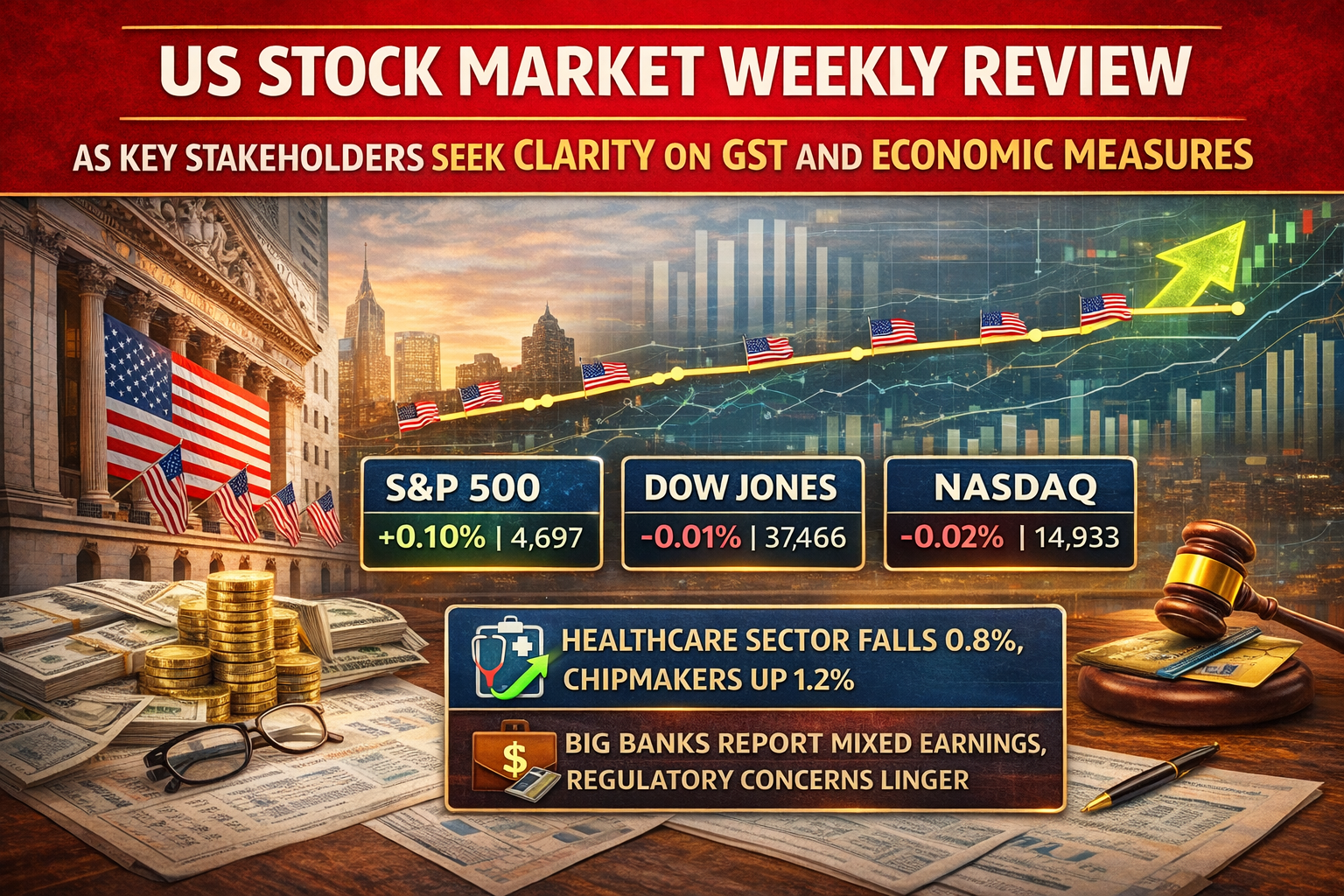 U.S. MARKETS : Wall Street's Tightrope Act: S&P 500 Teeters Near 7,000 as Earnings Season Ignites