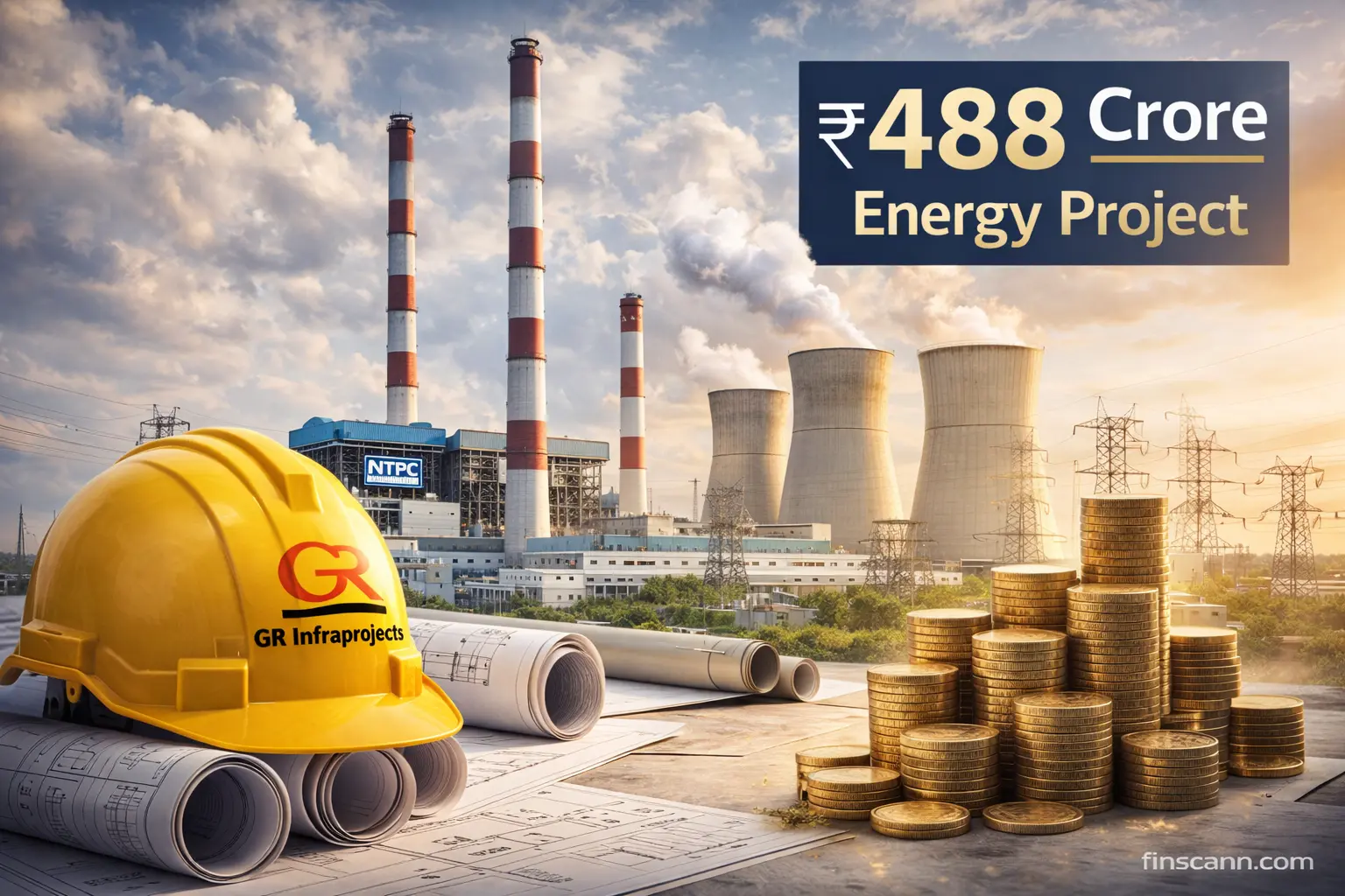 GR Infraprojects Secures Major Bid for ₹488 Crore Energy Project at NTPC Mouda