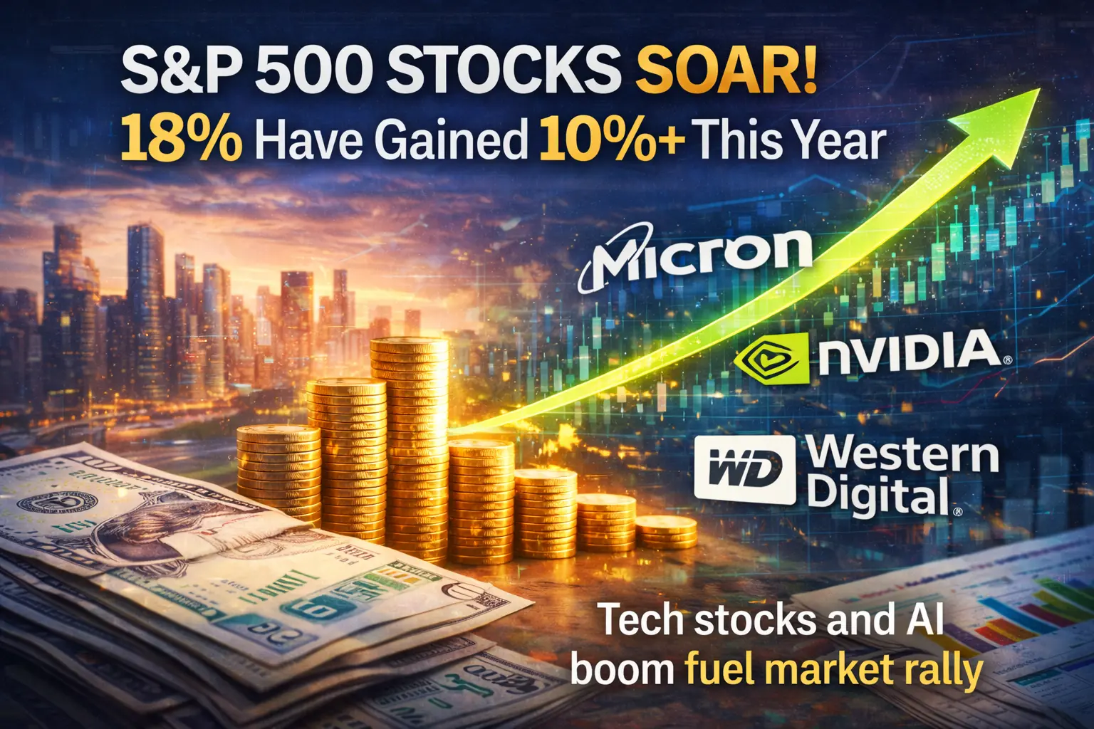 Stocks Surge as Tech and Memory Demand Drives Market Gains