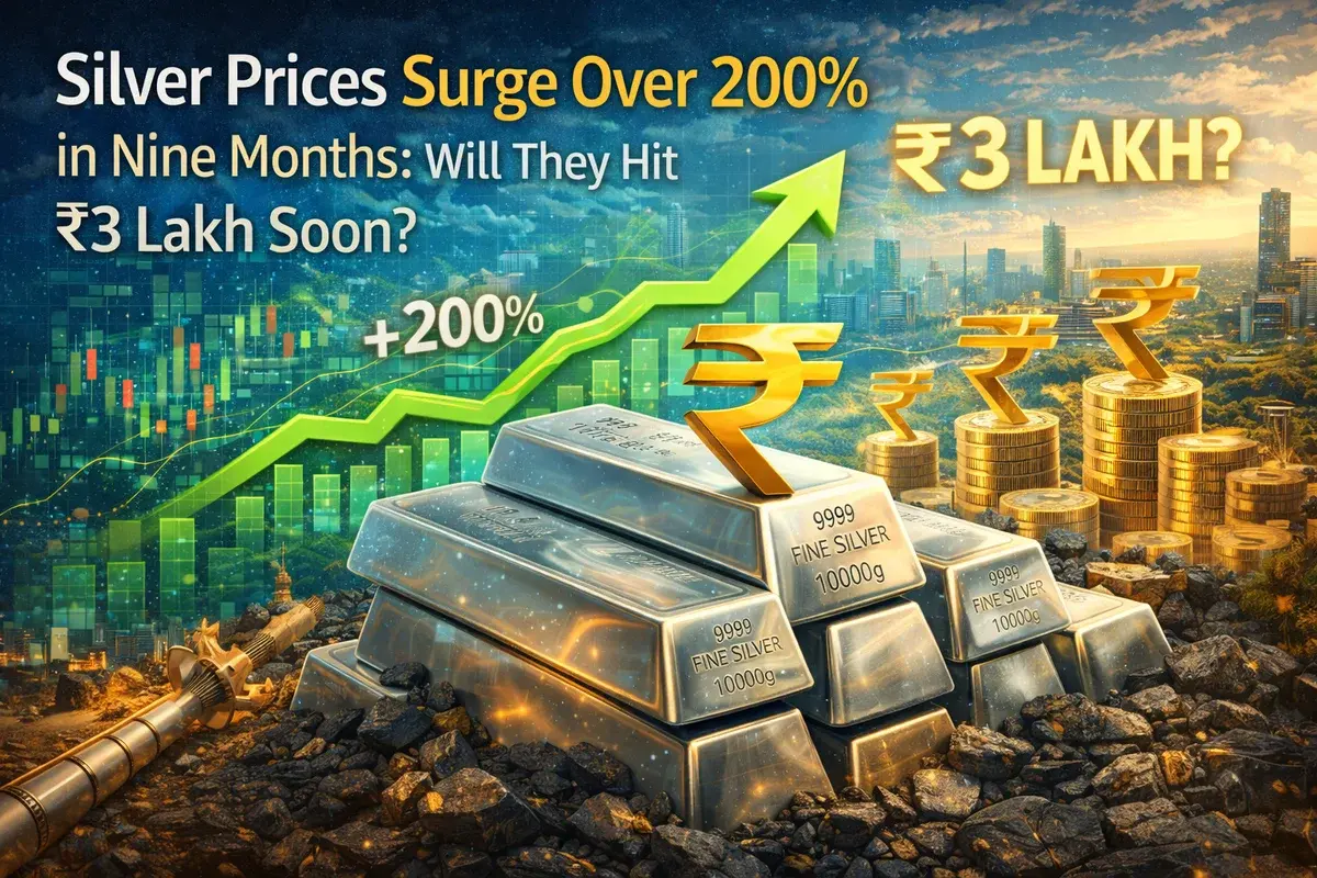 Silver Prices Surge Over 200% in Nine Months: Will They Hit ₹3 Lakh Soon?