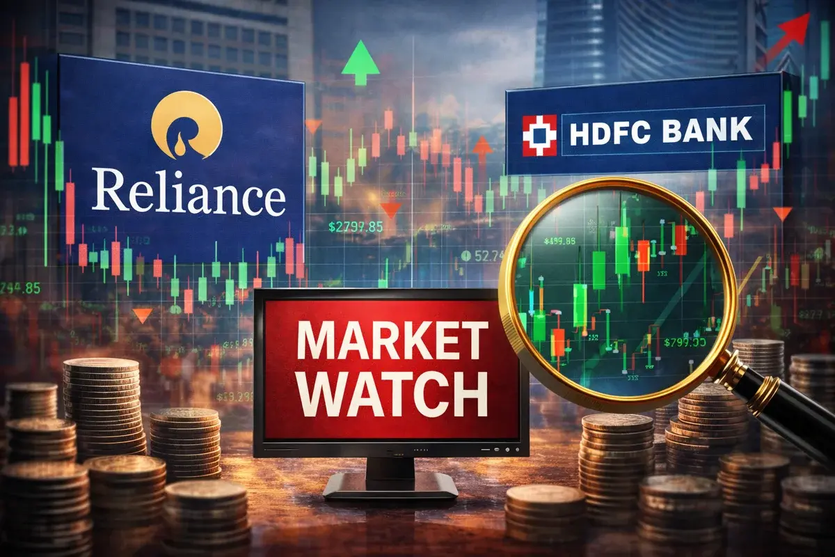 Market Watch: Key Stocks Including Reliance and HDFC Bank Under Scrutiny Today
