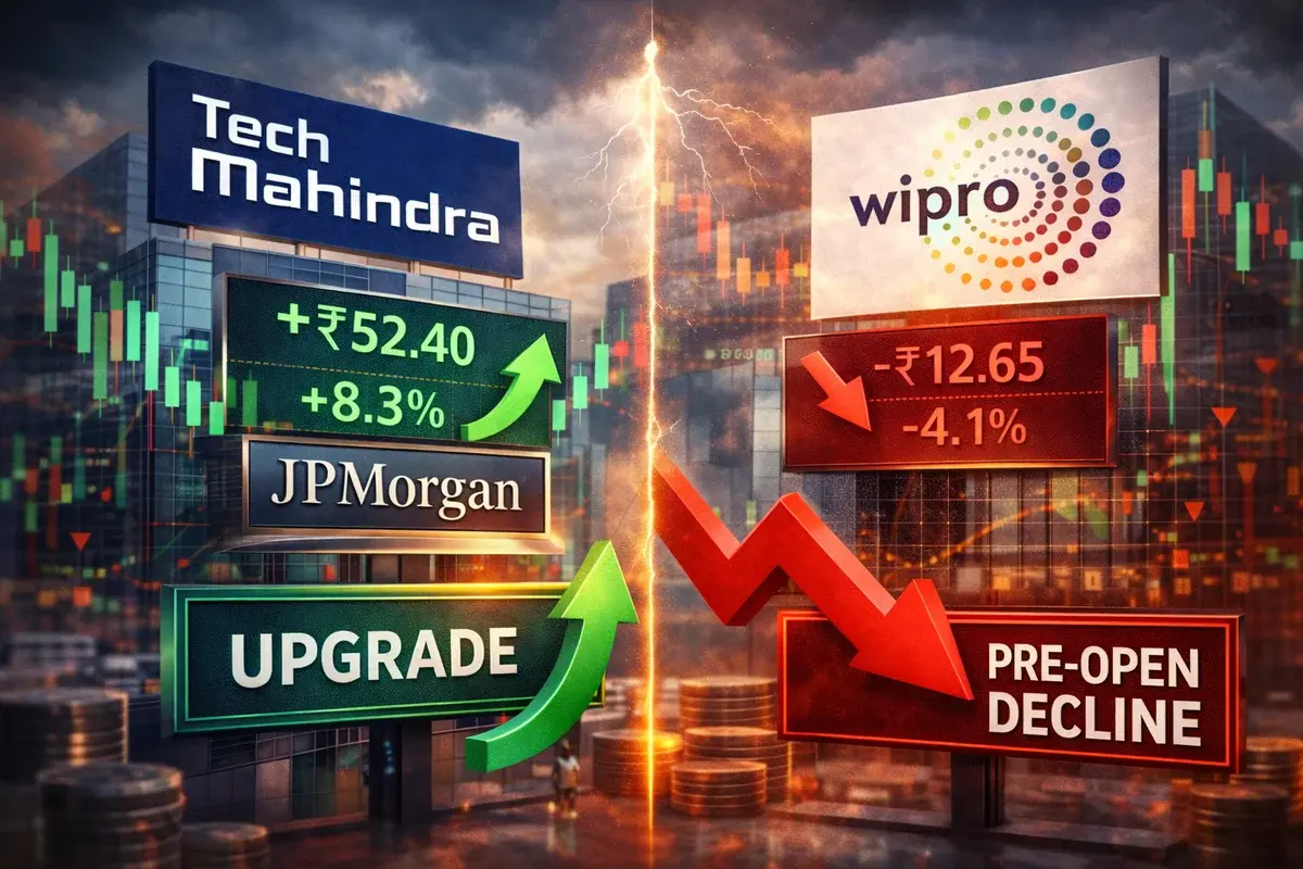 Tech Mahindra Gets JPMorgan Upgrade While Wipro Faces Pre-Open Decline