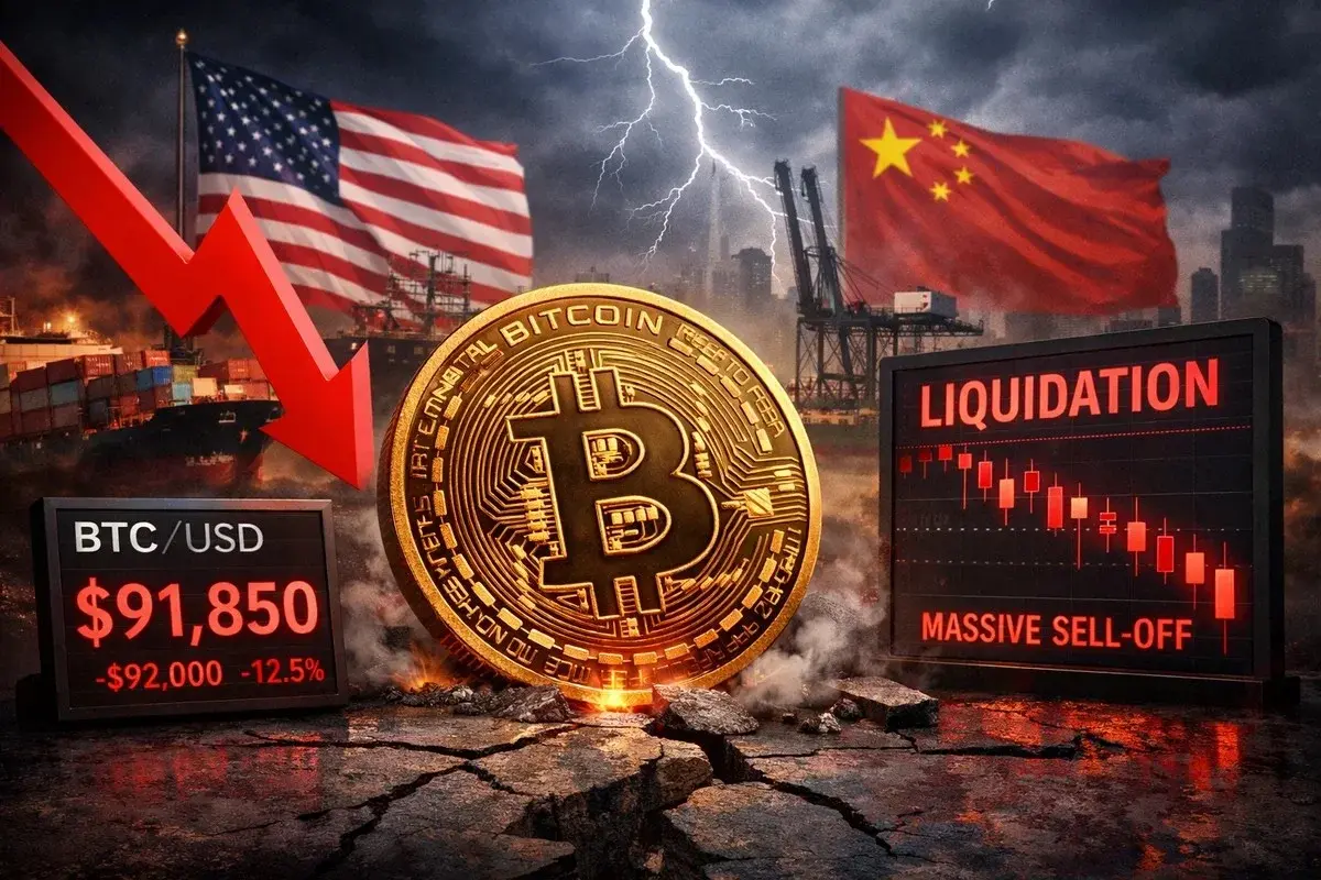 Bitcoin Dips Below $92,000 Amid Tariff Uncertainty and Major Liquidations