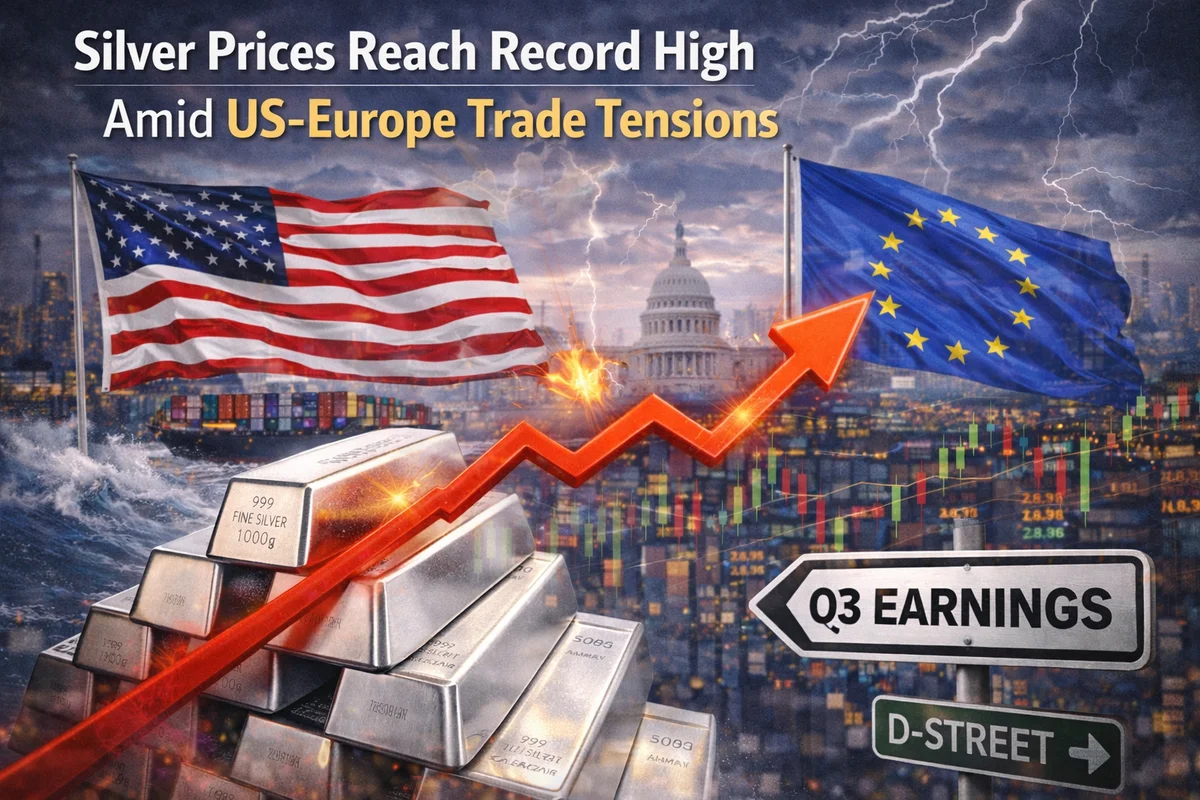 Silver Prices Reach Record High Amid US-Europe Trade Tensions