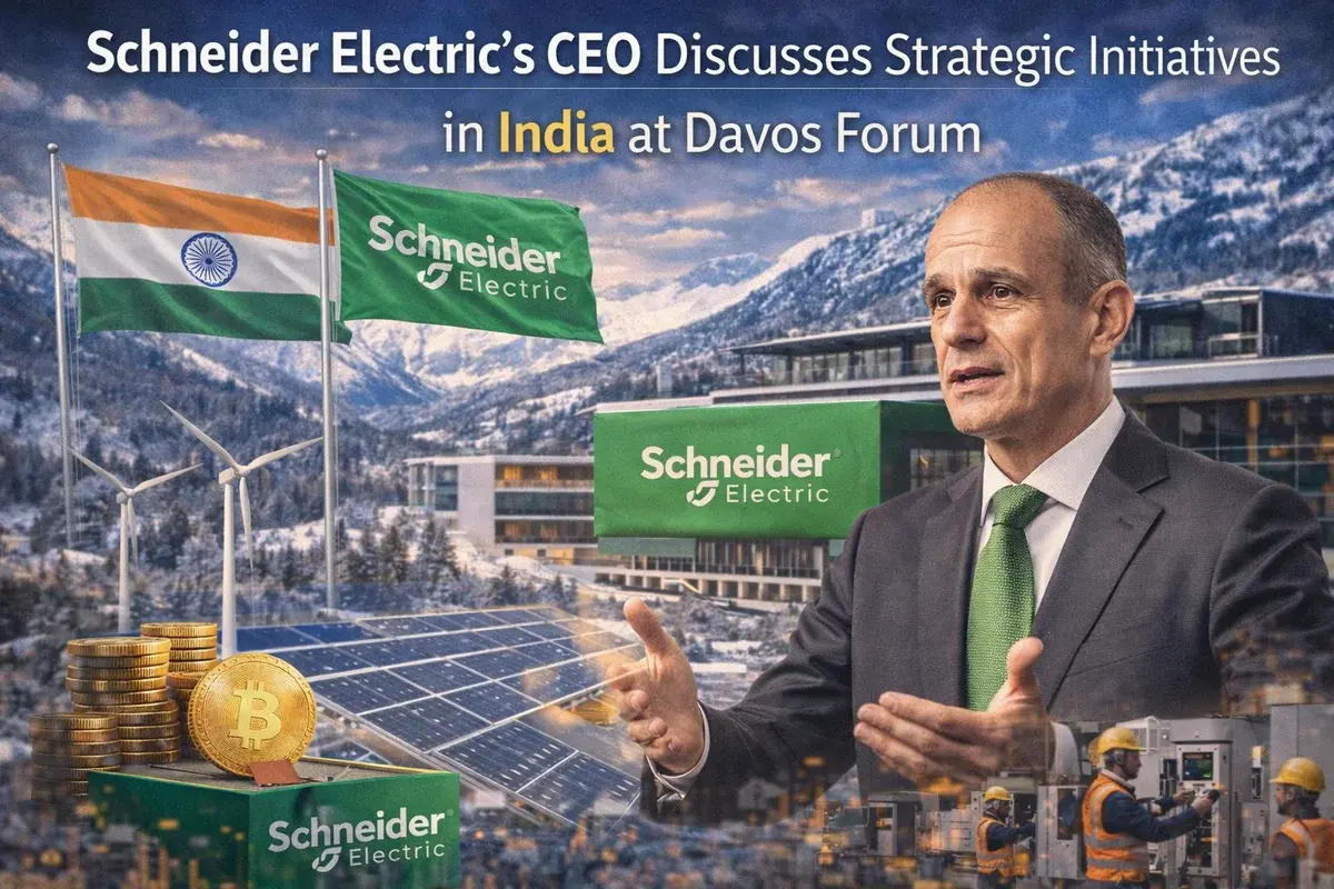 Schneider Electric's CEO Discusses Strategic Initiatives in India at Davos Forum