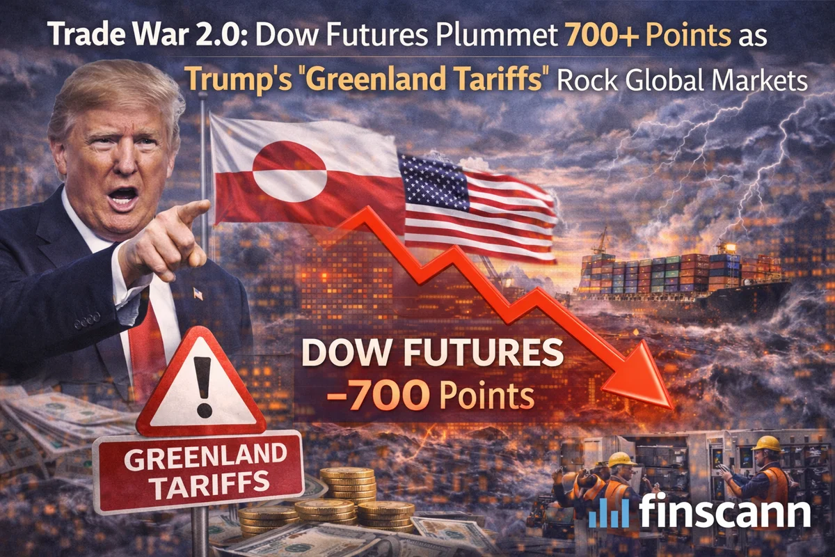 Trade War 2.0: Dow Futures Plummet 700+ Points as Trump’s "Greenland Tariffs" Rock Global Markets