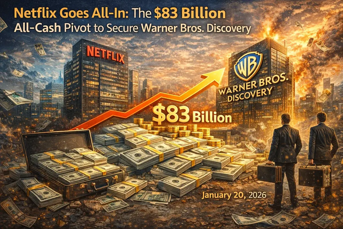 Netflix Shifts to All-Cash Offer for Warner Bros. Discovery in Major Deal Revamp