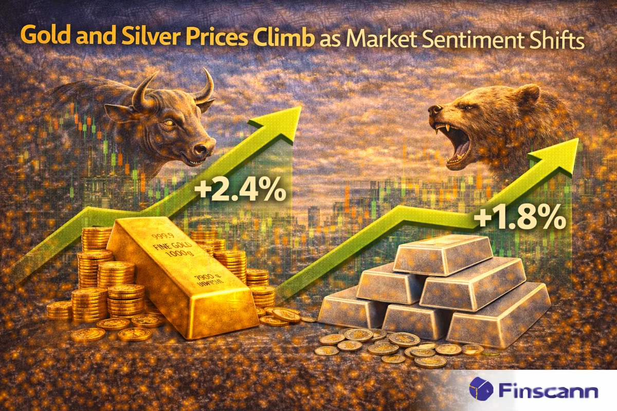 Gold and Silver Prices Climb as Market Sentiment Shifts