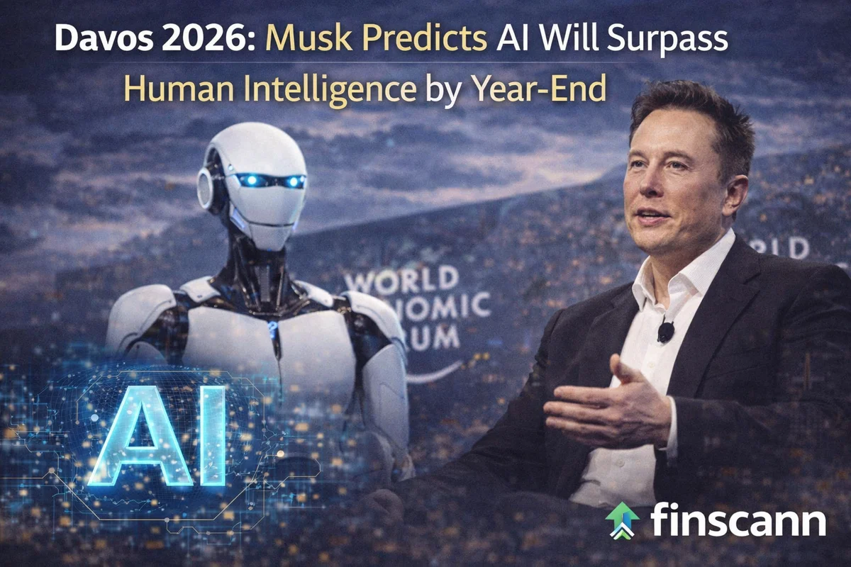 Elon Musk Predicts AI Will Surpass Human Intelligence by 2026 at Davos