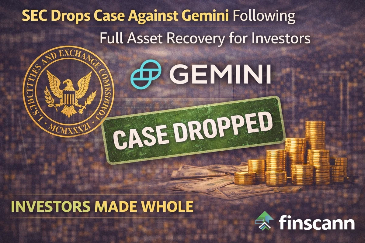 SEC Drops Case Against Gemini Following Full Asset Recovery for Investors