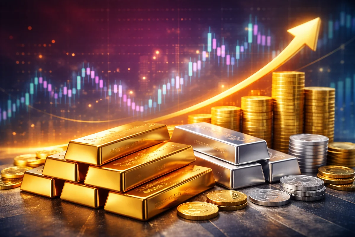 Indian Gold, Silver Futures Hit Record Highs as Global Rally Accelerates