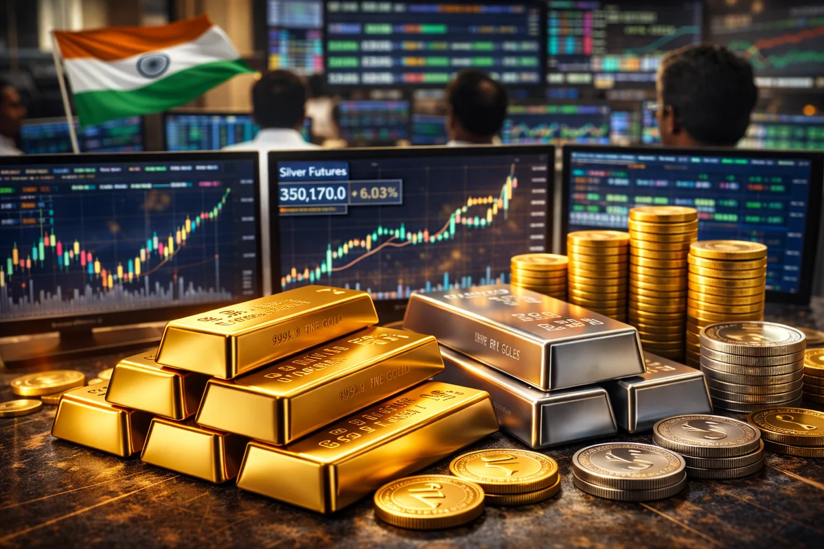 Gold Price Today: Rates Hover Near Record High on Strong Safe-Haven Demand; MCX Silver Jumps 6% to Cross ₹3.5 Lakh per Kg