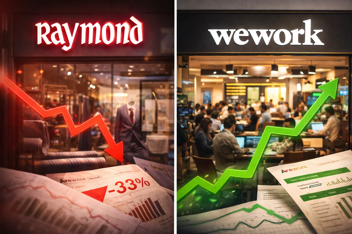 Raymond Sees Profit Decline While WeWork India Turns Profitable