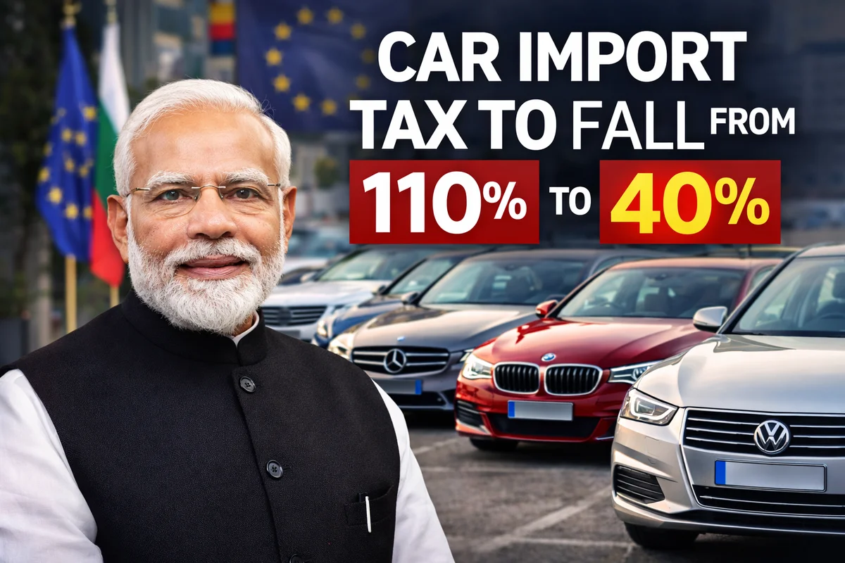 India to Slash Car Import Tariffs to 40% in Landmark EU Trade Deal, Reports Say