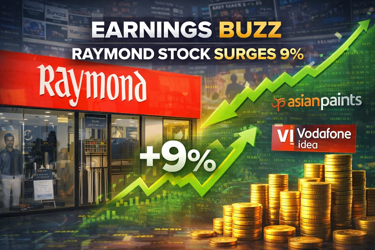 Raymond Shares Surge 9% After Earnings; Major Reports from Asian Paints and Vodafone Idea Today