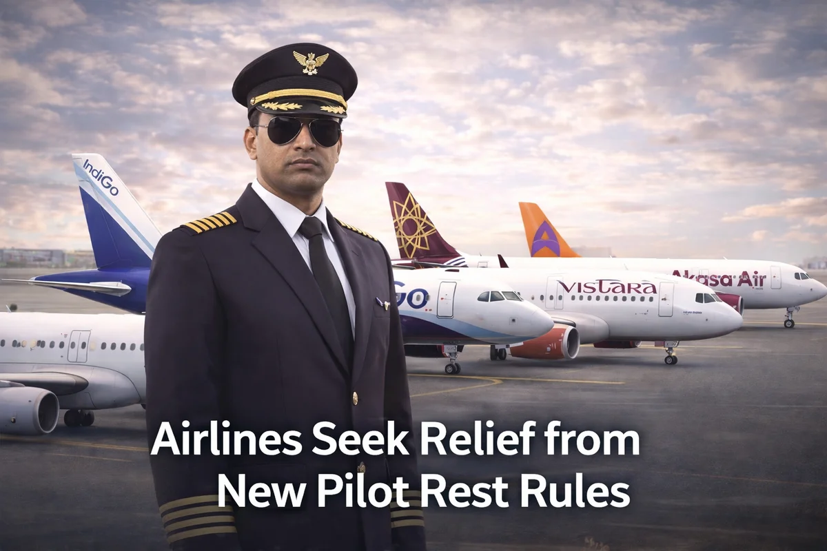 *Major Indian Airlines Seek Government Relief from New Pilot Rest Rules: What the FDTL Debate Means for Aviation, Costs, and Safety