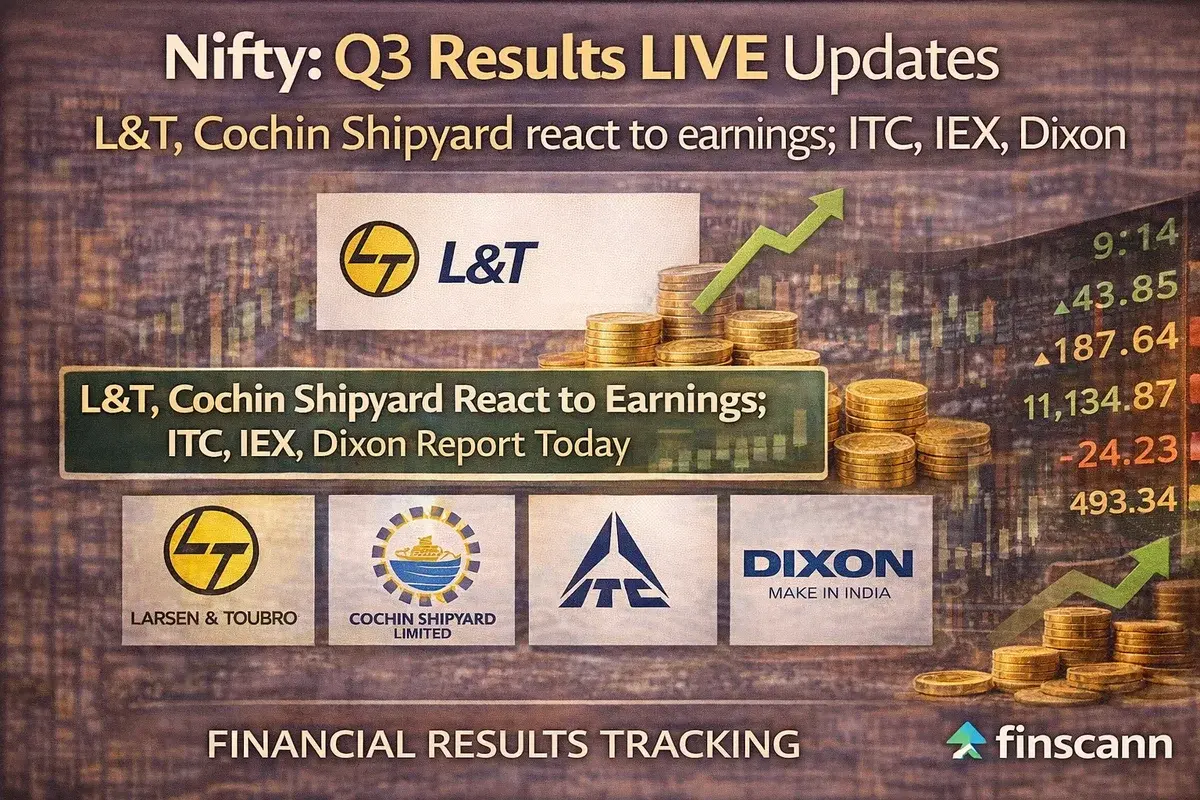 Nifty: Q3 Results LIVE Updates: L&T, Cochin Shipyard react to earnings; ITC, IEX, Dixon report today
