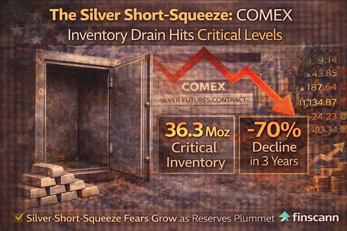The Silver Short-Squeeze: COMEX Inventory Drain Hits Critical Levels