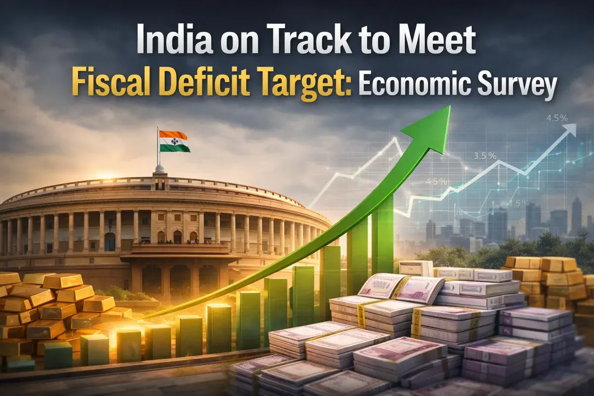 India Aims for 4.4% Fiscal Deficit Target by FY26, Eyes New Fiscal Framework by 2031
