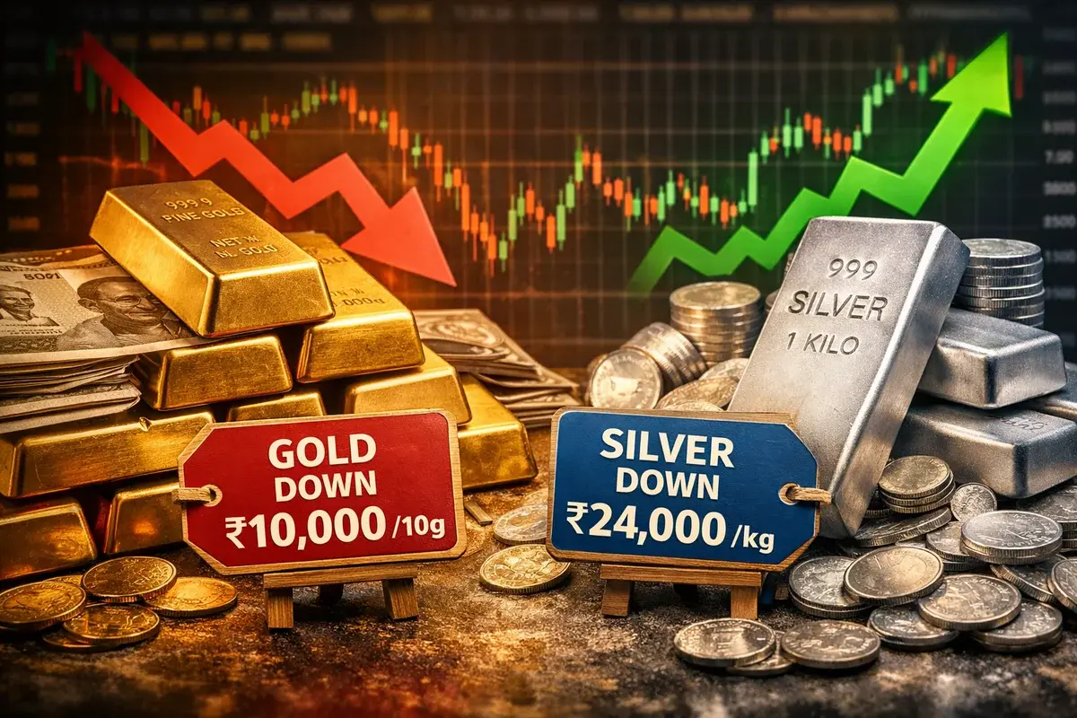 Silver Prices Crash ₹24,000/kg Below ₹4 Lakh, Gold Falls ₹10,000 per 10g: Is This the Right Time to Buy the Dip?