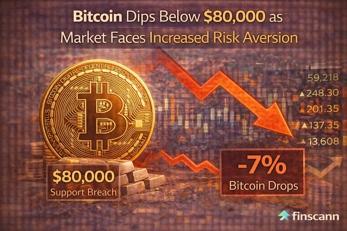 Bitcoin Dips Below $80,000 as Market Faces Increased Risk Aversion