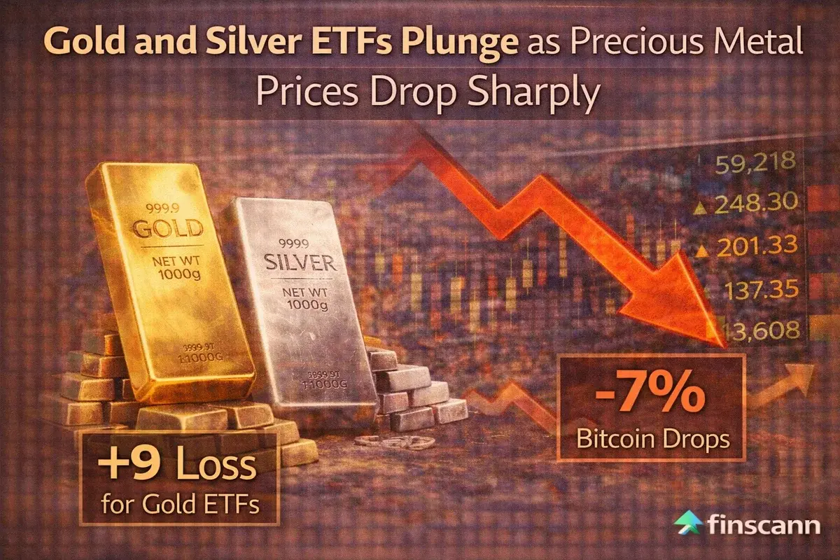 Gold and Silver ETFs Plunge as Precious Metal Prices Drop Sharply